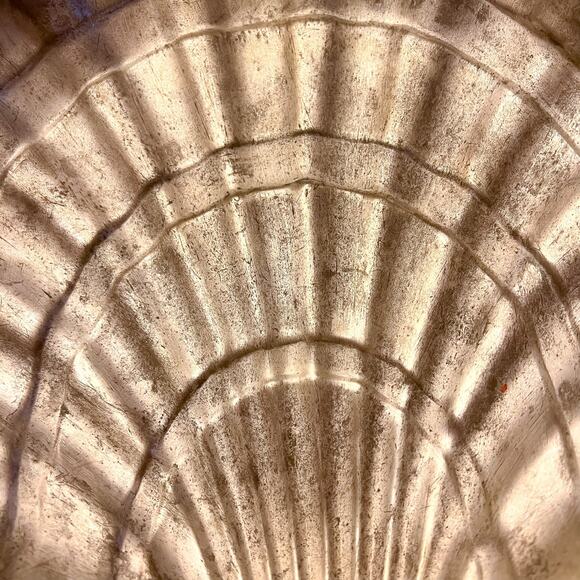 Large 12in Vintage Copper Clam Shell Hanging Mold Farm Country Cottage Patina - Picture 6 of 7